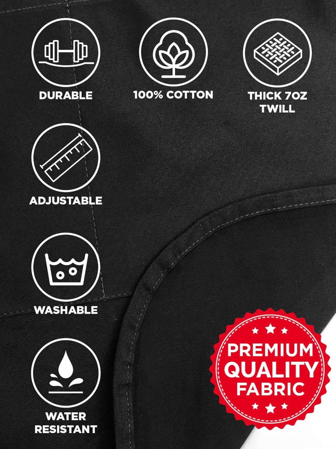 No Idea Adjustable Apron for Men, One Size