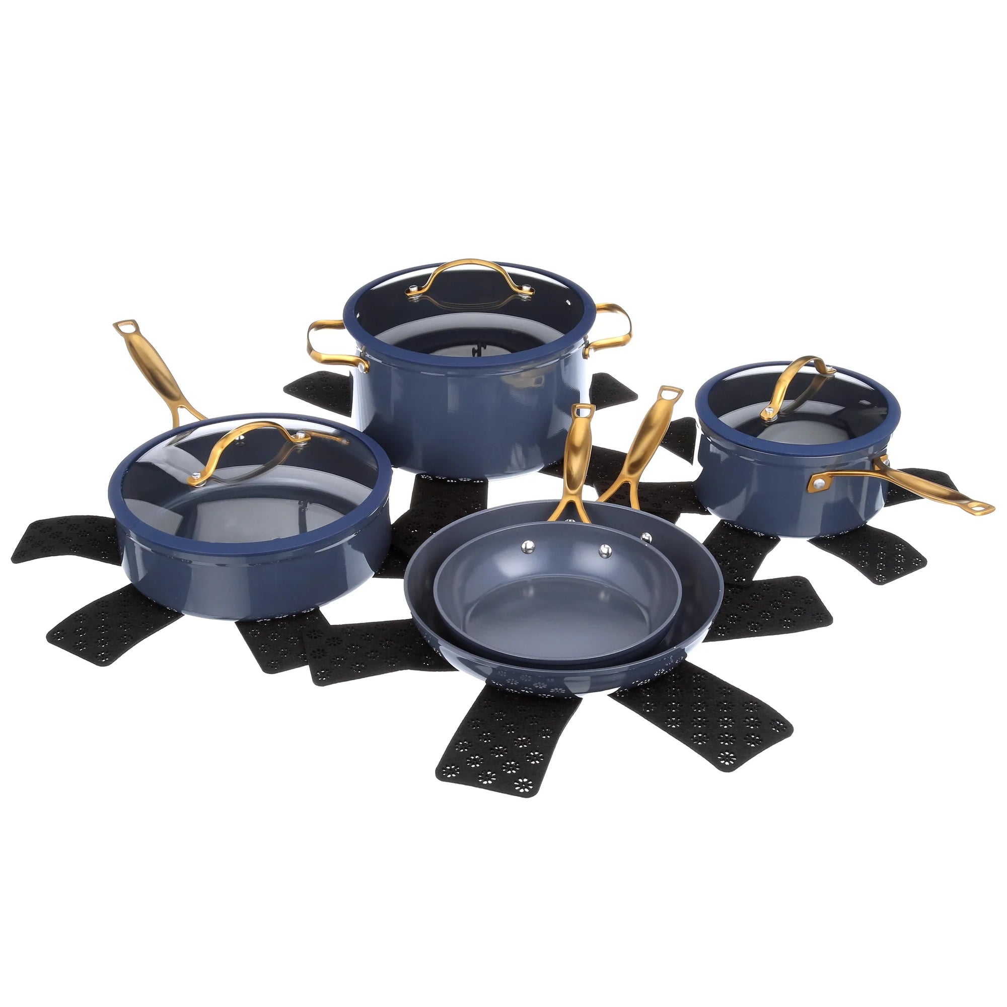 Signature 12-Piece Cookware Set Non-Stick - Blue