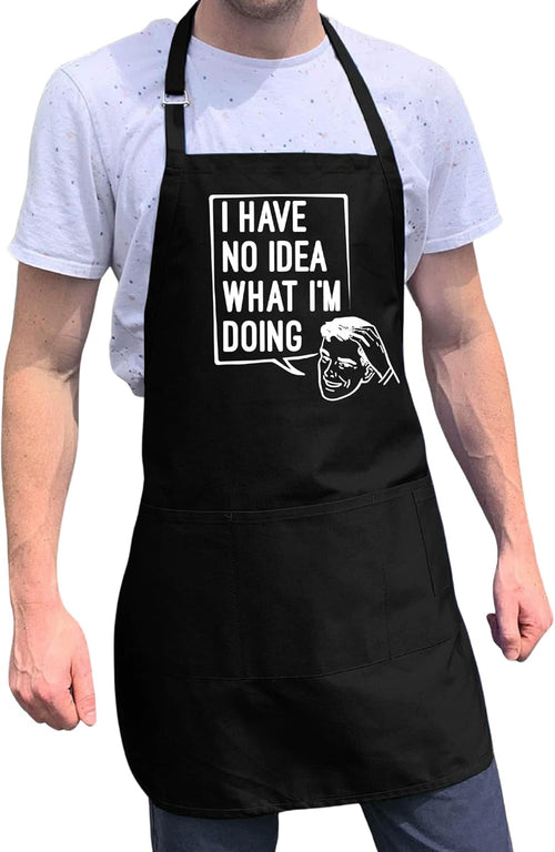 No Idea Adjustable Apron for Men, One Size