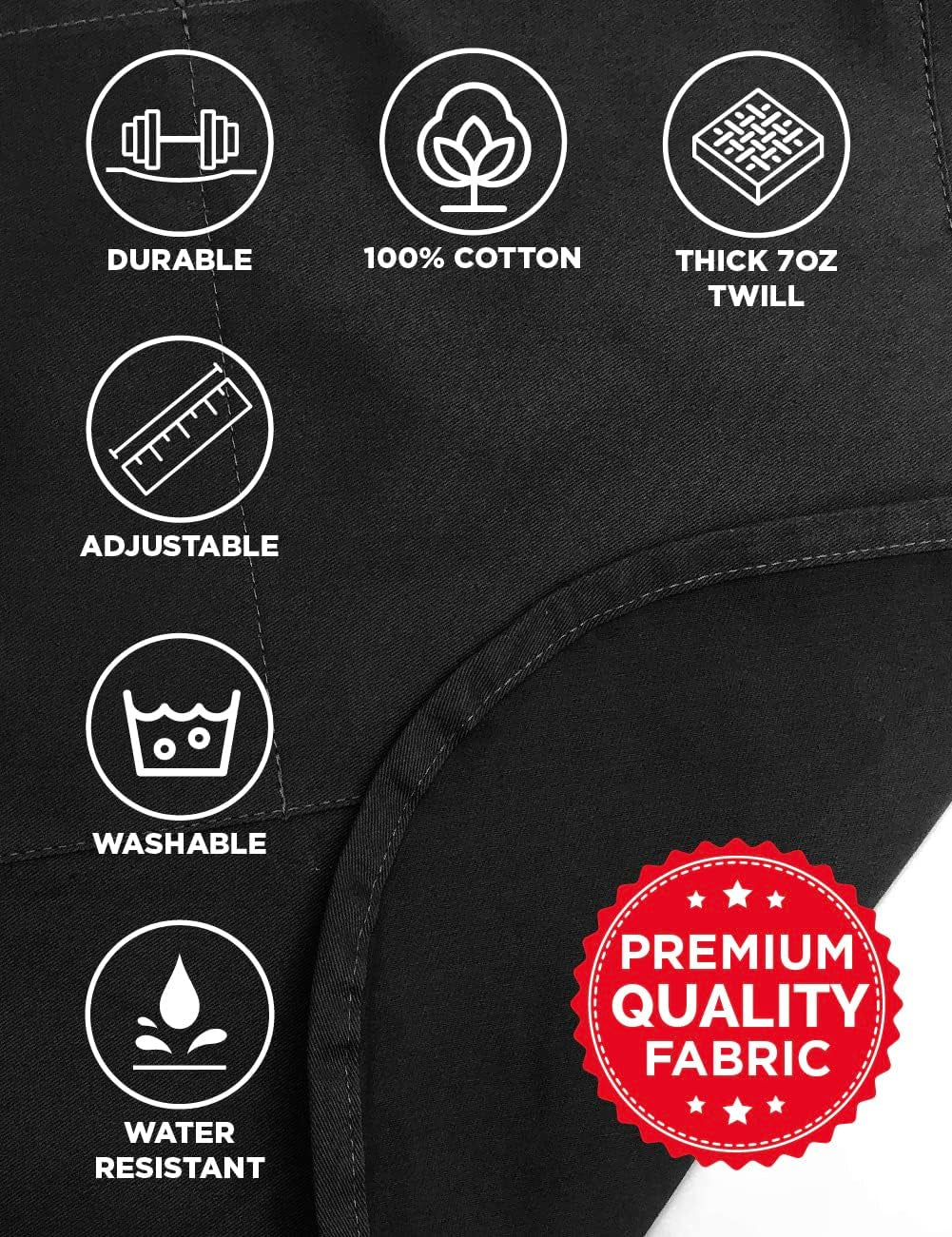 Papa Bear BBQ Grill Adjustable Apron for Men, One Size